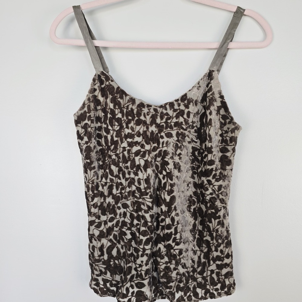 Banana Republic Small Y2K Floral Burnout Silk Camisole Romantic Fairy Grunge.B61